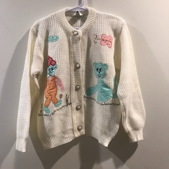 Vintage Other - Vintage Girls Cardigan Sweater